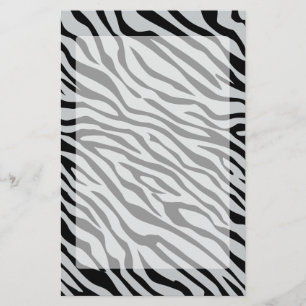 Magische Zebrastripes klikken om grijze kleur aan Briefpapier