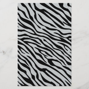 Magische Zebrastripes klikken om grijze kleur aan Briefpapier
