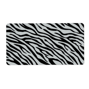 Magische Zebrastripes klikken om grijze kleur aan Etiket