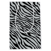 Magische Zebrastripes klikken om grijze kleur aan  Medium Cadeauzakje (Voorkant)