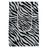 Magische Zebrastripes klikken om grijze kleur aan  Medium Cadeauzakje (Achterkant)