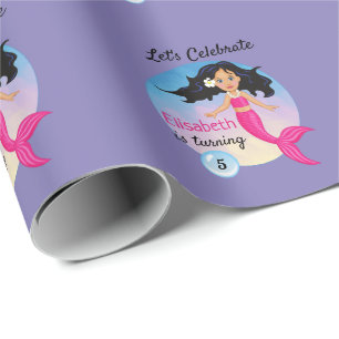 Magische zeemeermin onder het Zee Verjaardag Cadeaupapier