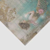 Magische Zeemeermin Onderwater Decoupage Tissuepapier (Detail)