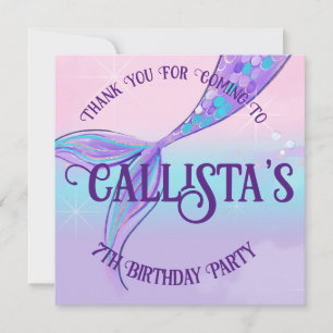 Magische zeemeermin staart dank je kaarten