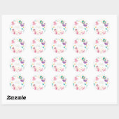 Magische Zeemeermin Sticker Klassieke Ronde (Vel)