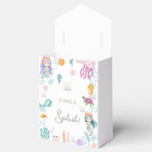 Magische zeemeermin verjaardagsfeestje cadeau en g bedankdoosjes (Geopend)