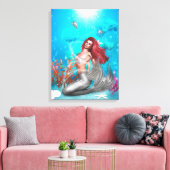 Magische Zeemeermin Verpakt Canvas Afdruk (Insitu (Woonkamer))