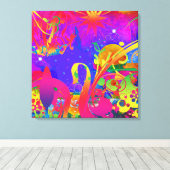 Magische Zomer Tuin Canvas Afdruk (Insitu (Houten vloer))