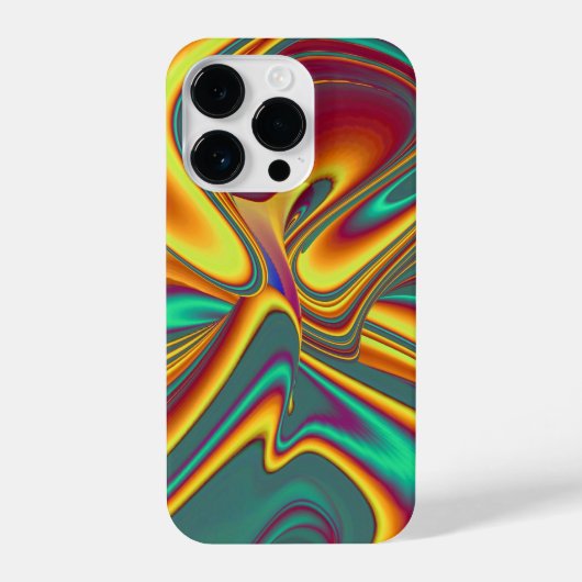 Magische zomerbloemen iPhone hoesje (Achterkant)