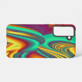 Magische zomerbloemen samsung galaxy hoesje (Achterkant horizontaal)