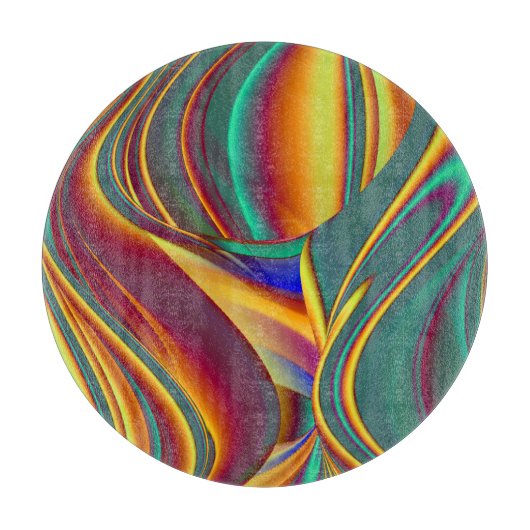 Magische zomerbloemen snijplank (Voorkant)