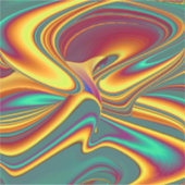 Magische zomerbloemen sticker (Voorkant)