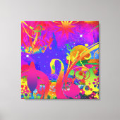 Magische zomertuin canvas afdruk (Voorkant)