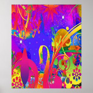Magische zomertuin poster
