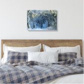 Magische zondshine Sneeuwwonderland Canvas Afdruk (Insitu (Slaapkamer))