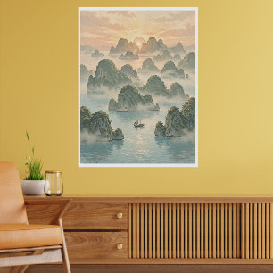 Magische zonsopgang in Raja Ampat, Indonesië Poster