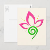 Magische zwaan tijdens een zomerdouche briefkaart (Voorkant / Achterkant)