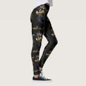  Magische Zwarte Kat Halloween Leggings (Rechts)