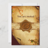 MAGISCHE ZWEEFSELPARCHTEN EN BROWN WAX SEAL MONOGR KAART (Voorkant)