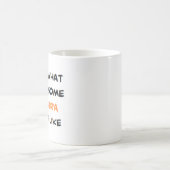 magistra, enseignant latin, énorme tasse de café (Centre)