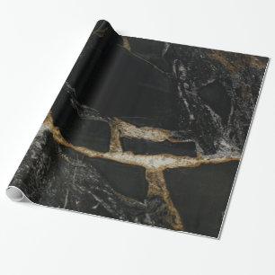 "magma gold" graniet-look WRAPPING PAPER Cadeaupapier