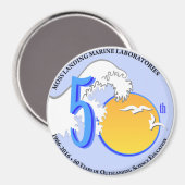 Magneet (3" rond): MLML 50th wave/sun (Voorkant / Achterkant)