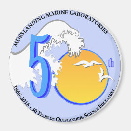 Magneet (3" rond): MLML 50th wave/sun