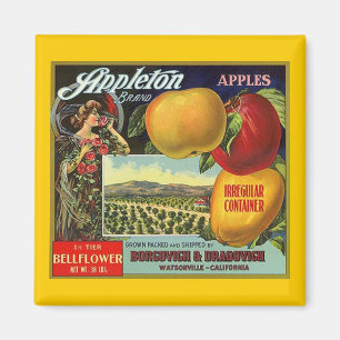 MAGNEET ~ APPLETON MERK APPELS FRUITLABEL
