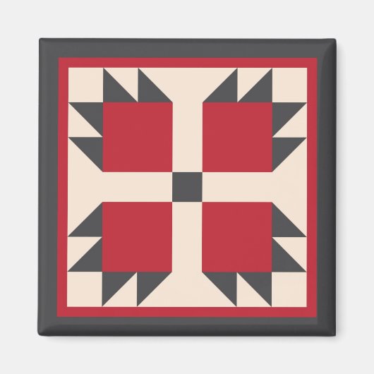 Magneet - Bearcat Quilt Square (Voorkant)