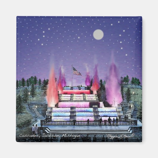 Magneet - Cascades Jackson Michigan (Voorkant)