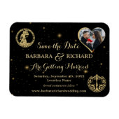 MAGNEET Celestial Photo Wedding Sla de datum op (Horizontaal)