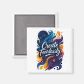 Magneet Create Fearlessly – Fearless Serie (Voorkant / Achterkant)
