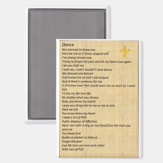 magneet "Dans" (Voorkant / Achterkant)