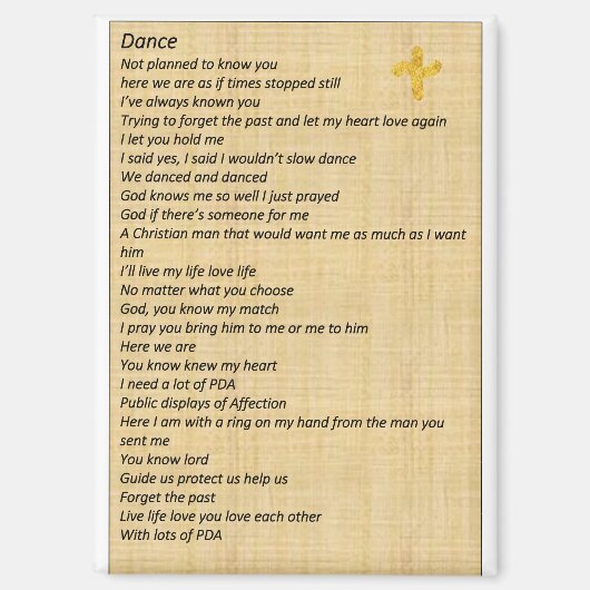 magneet "Dans" (Voorkant)