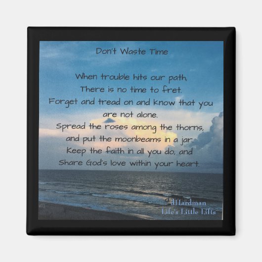 Magneet fullsizeOutput_19d9Verspil geen tijd (Voorkant)