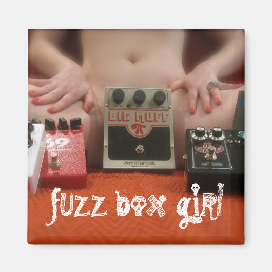 Magneet- Fuzz voor de koelkast Magneet (Voorkant)