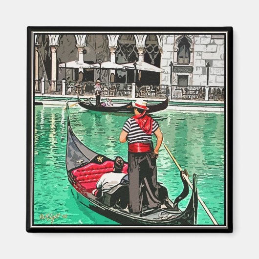 Magneet: Gondolier Magneet (Voorkant)