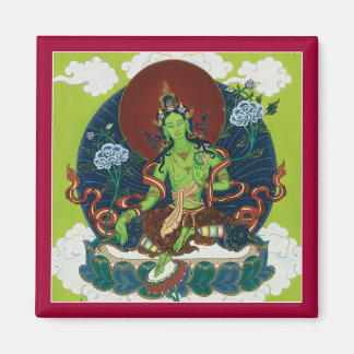 MAGNEET Groene Tara - vierkante magneet