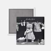 Magneet, Kat die Wasserij hangt Magneet (Voorkant / Achterkant)