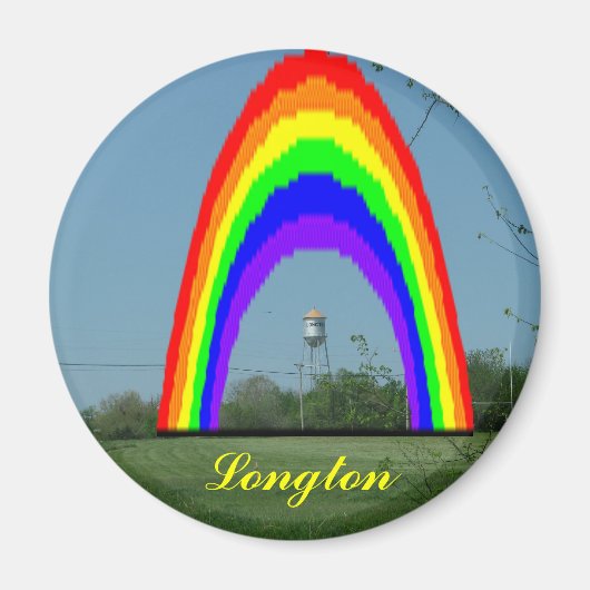 Magneet: Longton Regenboog Magneet (Voorkant)
