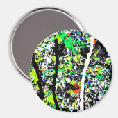 magneet met abstract afbeelding (Voorkant / Achterkant)