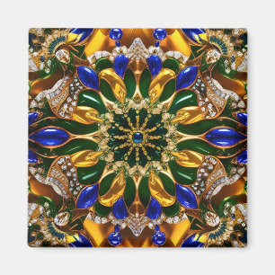 Magneet met Brazilië Kleuren Design