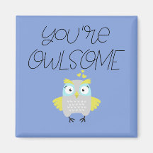Magneet met cute uil