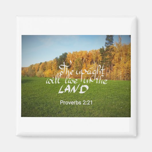 Magneet met een bijbelvers (Voorkant)