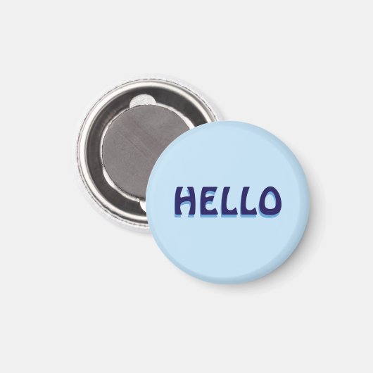 Magneet met hallo (Voorkant / Achterkant)