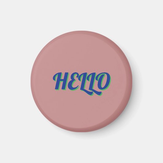 Magneet met hallo (Voorkant)