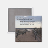 magneet met pad naar meer - belofte van God (Voorkant / Achterkant)