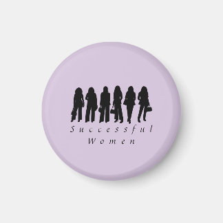 Magneet met Silhouetten van Succesvolle Vrouwen