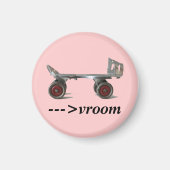 Magneet met vintage roller skate (Voorkant)
