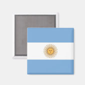 Magneet met vlag van Argentinië (Voorkant / Achterkant)